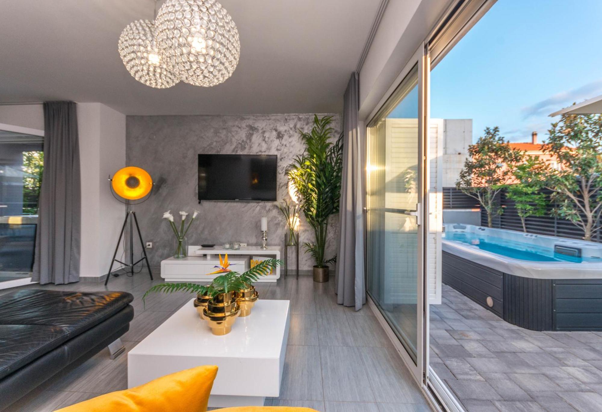 Апартаменты House With Pool Ledenko Биоград-на-Мору Экстерьер фото